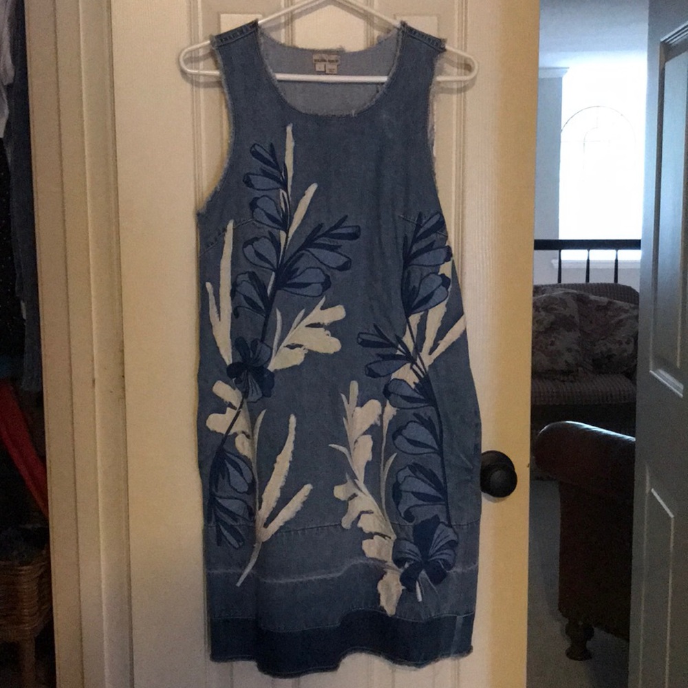 Anthro denim dress